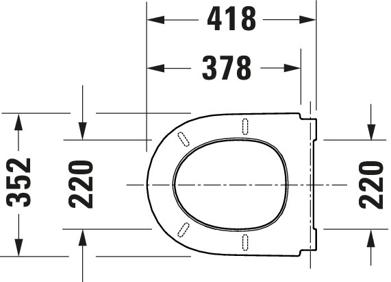 Duravit Qatego WC-Sitz, Weiß, m.Absenkautom. 368x425x44mm,Sitzgarnitur abnehmbar