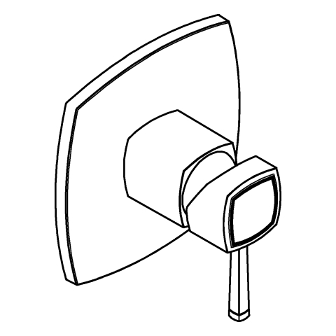 GROHE EH-Brausebatterie Grandera 24259 FMS für 35604 chrom/gold