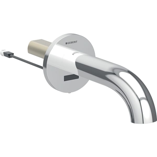 Geberit Piave Waschtischarmatur Wandmontage hochglanz verchromt, L: 22cm