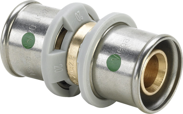Viega Kupplung mit SC Sanfix P 2115 in 25mm Rotguss Viega Kupplung mit SC Sanfix P 2115 in 25mm Rotguss