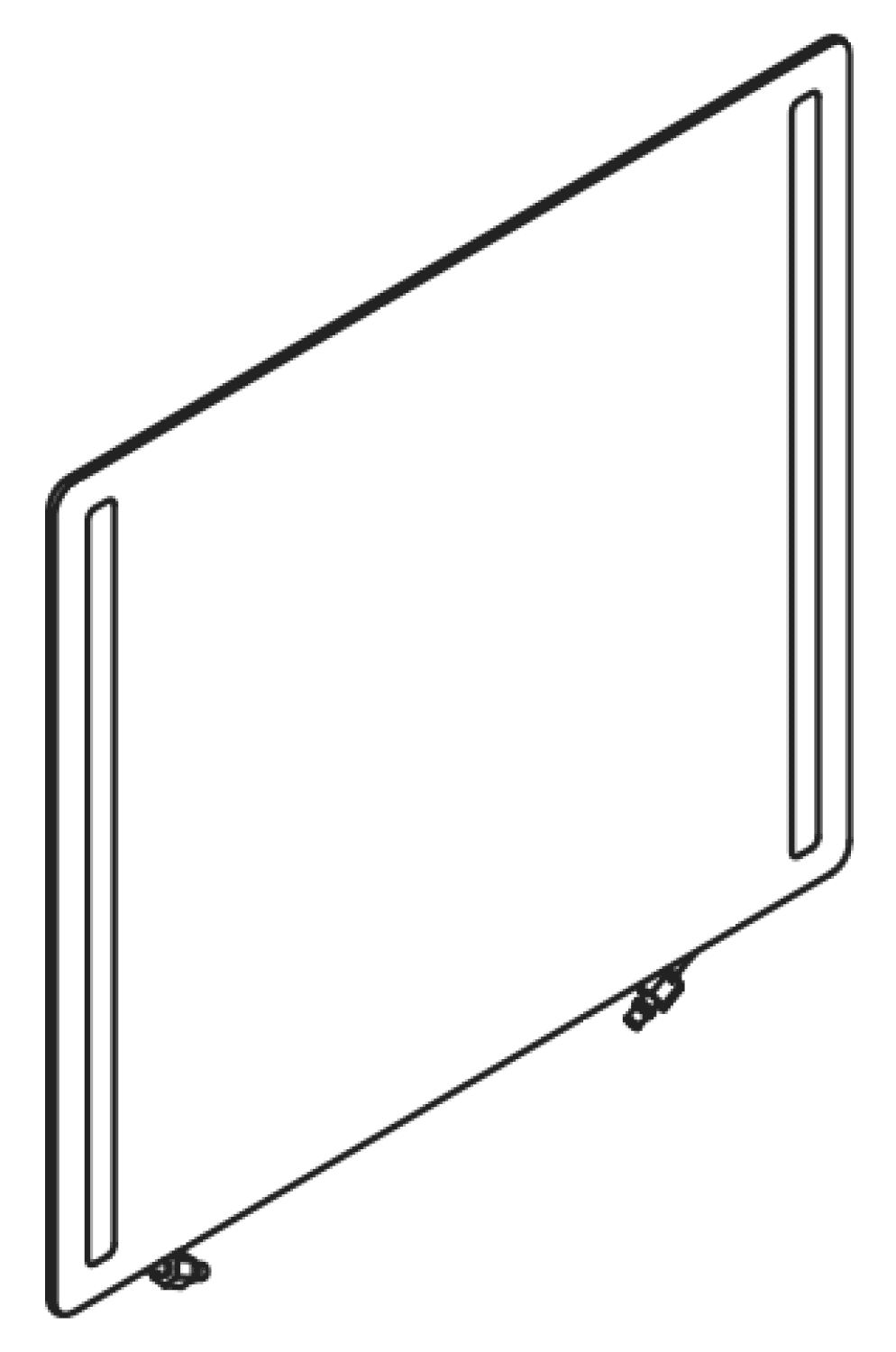 HEWI Verbundspiegel LED basic B:600mm H:540mm