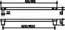 KEUCO Badetuchhalter Plan 14901, Edelstahl, 600 mm