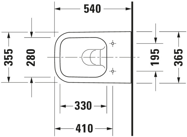 DU WWC Happy D.2 540mm, Tiefspüler, rimless, Anthrazit matt HyG+