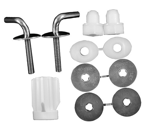 Duravit Scharnier-Set für WC-Sitz ohne Absenkautomatik, Edelstahl, 0061391000