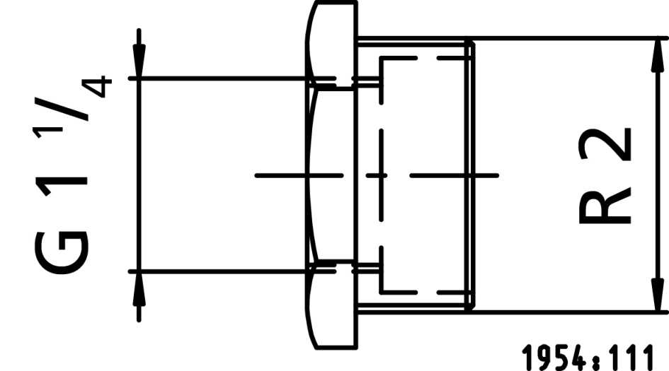 KSB Erweiterungsstück G 1 1/4 - R 2, 1.4301