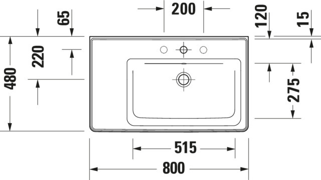 DU WT/MWT D-Neo, 800mm, weiß m.ÜL, HLB, 1 HL, Becken rechts