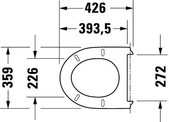 DU WC-Sitz Duravit No.1 Compact Weiß,ohne Absenka.,Scharnier EDST