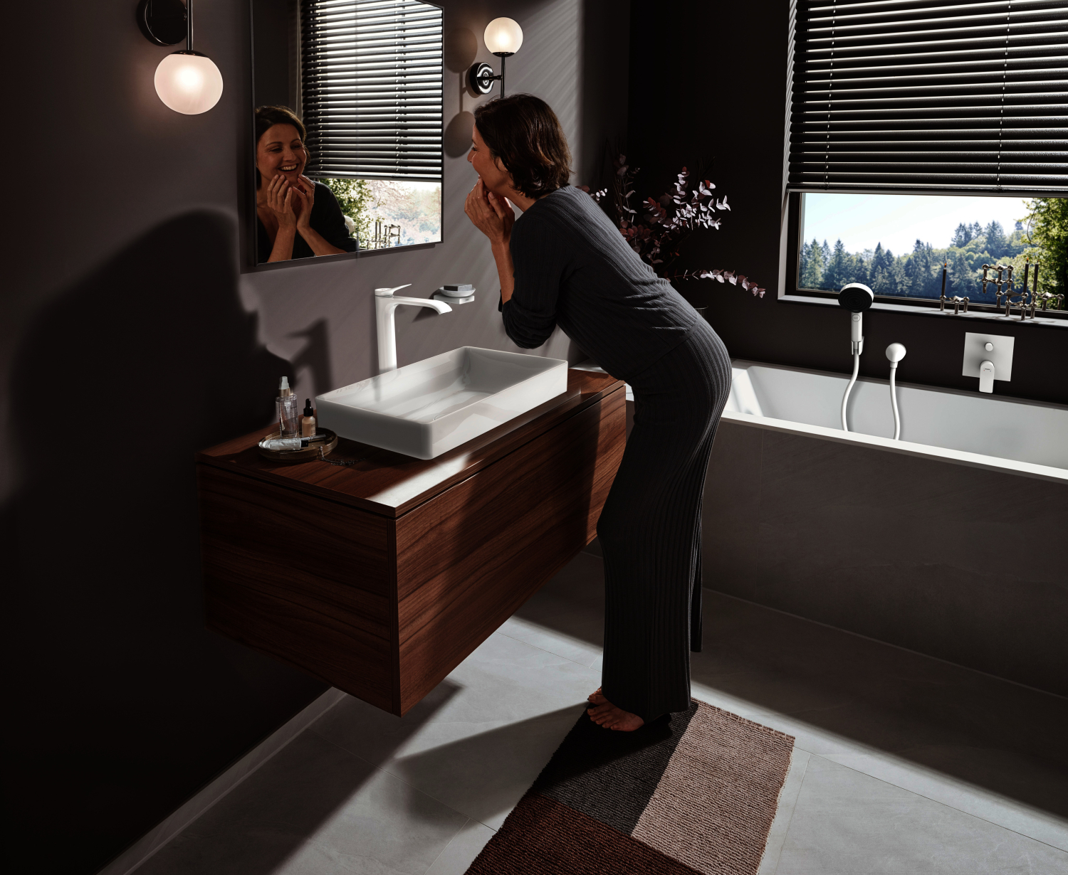 Hansgrohe Waschtischmischer 250 Vivenis mit Zugstangen-Ablaufgarn.Highriser MW