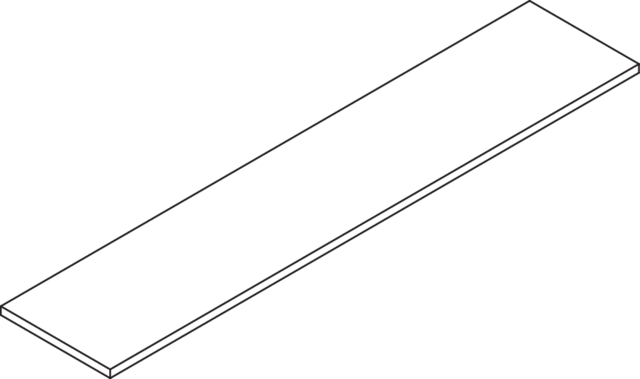 HEWI Glasplatte Ser 477 aus Klarglas, 557mm breit