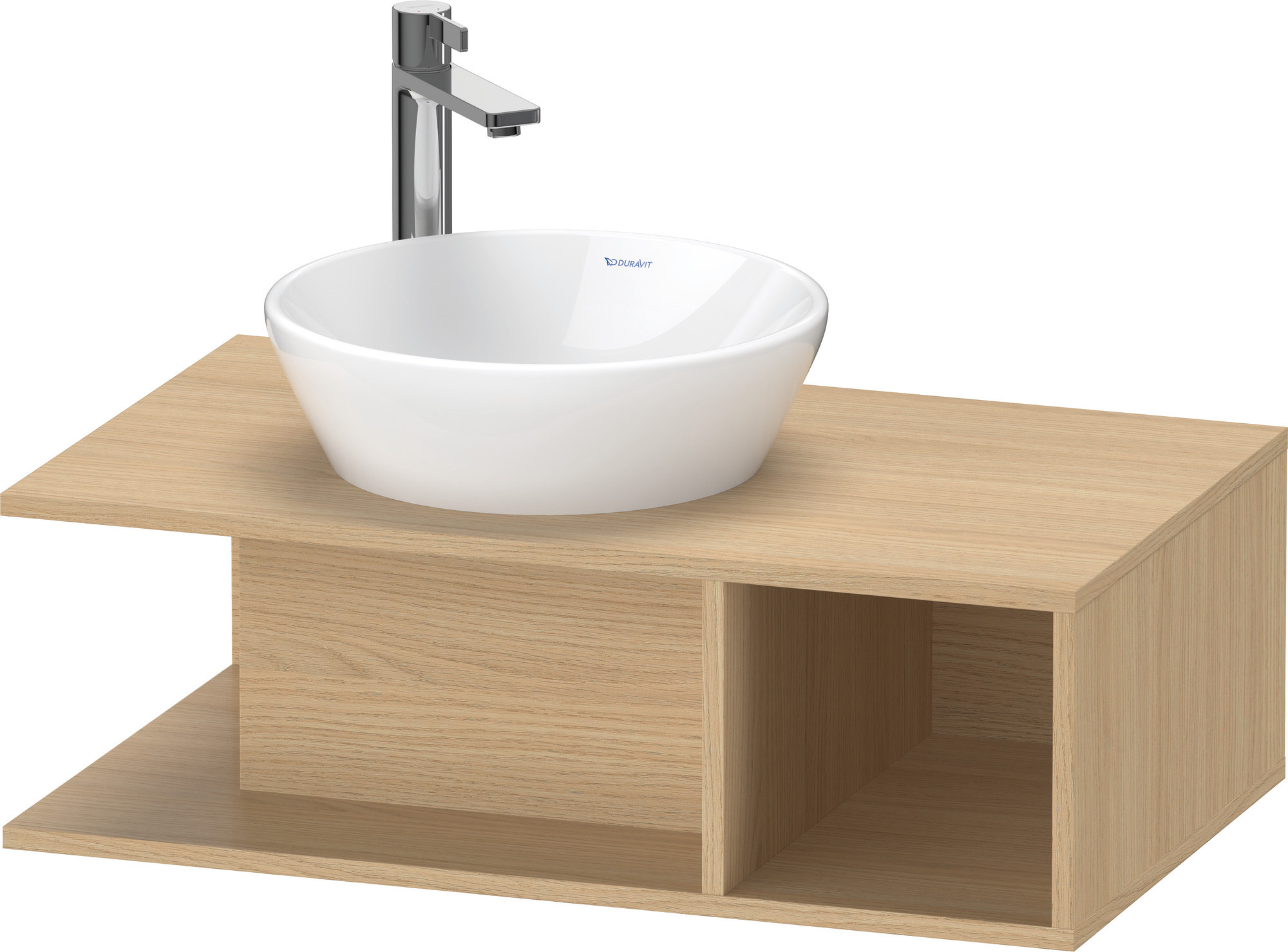 Duravit D-Neo WTU wandh.,1 offenes Fach r., 260x800x480mm, Eiche Natur