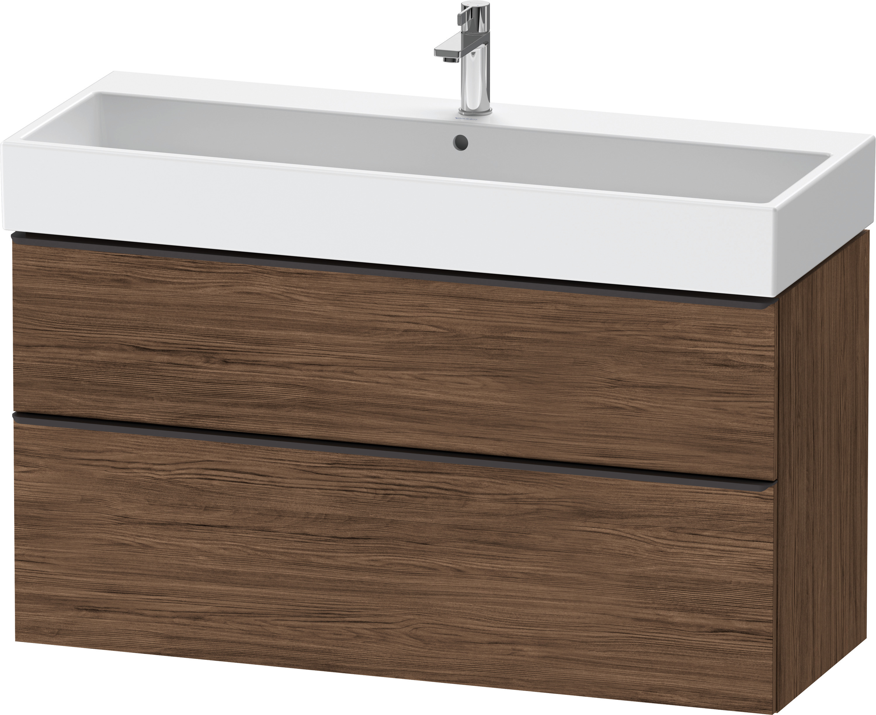 Duravit D-Neo WTU,Ausz:1,Schubk:1,GR:Dia.Schw 1184x442x625mm,Wandh,Nussb.Dkl.Matt,Dek.
