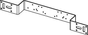 TECE Halter aus verzinktem Stahl, 2-fach gewinkelt, Stichmaße 150 und 80 mm