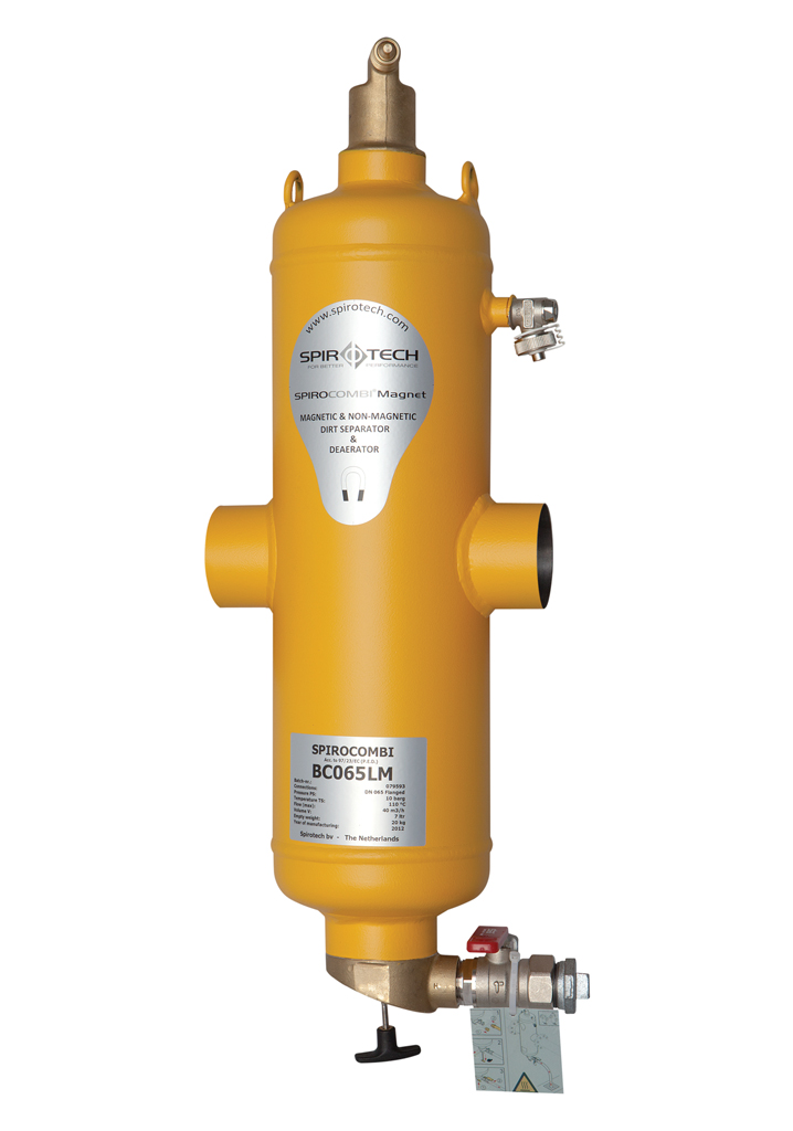 Spirotech Luft- u. Schlammabscheider SpiroCombi Magnet DN 65, Schweißst., 10 bar, 110 Gr Spirotech Luft- u. Schlammabscheider SpiroCombi Magnet DN 65, Schweißst., 10 bar, 110 Gr