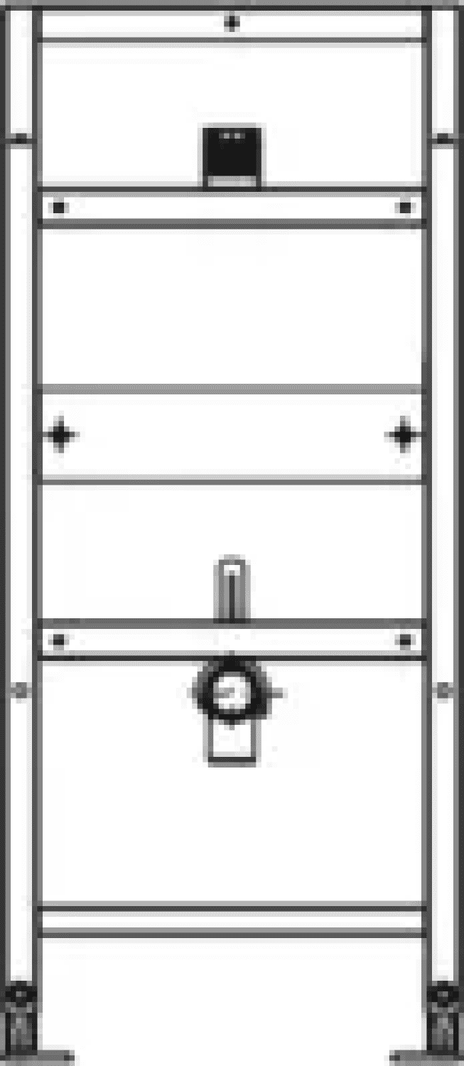 nextVIT Urinal-Element AP-Spülsystem SBH 120 Elektronisch/Mechanisch
