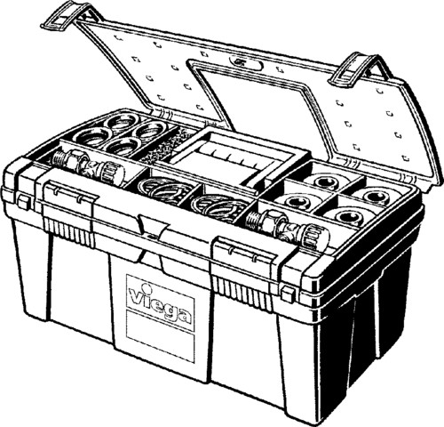 Viega Service-Set 8580.47 für Up Spülkasten 3H/3L