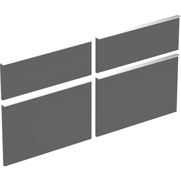 Geberit Set Schubl. Front für iCon US für DWT Breite 120 cm, lava (4 St.)