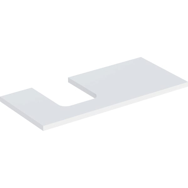 Geberit ONE WT-Pl. Aus li für AWT Schalenform 105x3x47cm, weiß matt