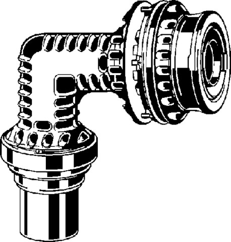Viega Einsteckbogen 90Grad SC Geopress K 9716.1TW in 35mm x 40mm Kunststoff