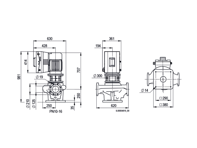 BIRAL Inline-Pumpe VivarA M 125-19 620