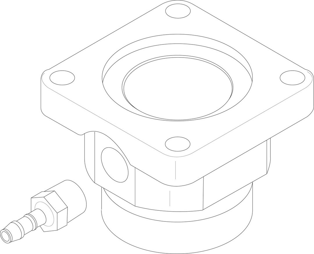 BOSCH Ersatzteil TTNR: 8738804980 Flansch VR4615 everp