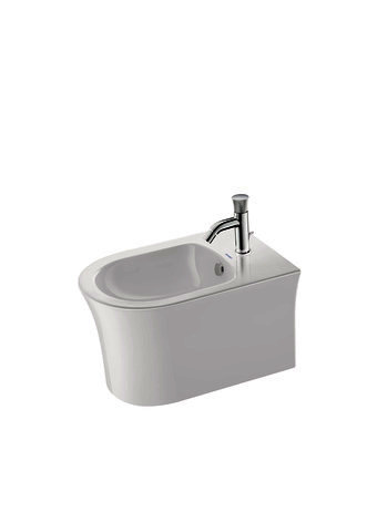 DU Wandbidet White Tulip, 540mm, Weiß mit ÜL, mit HLB, 1 HL