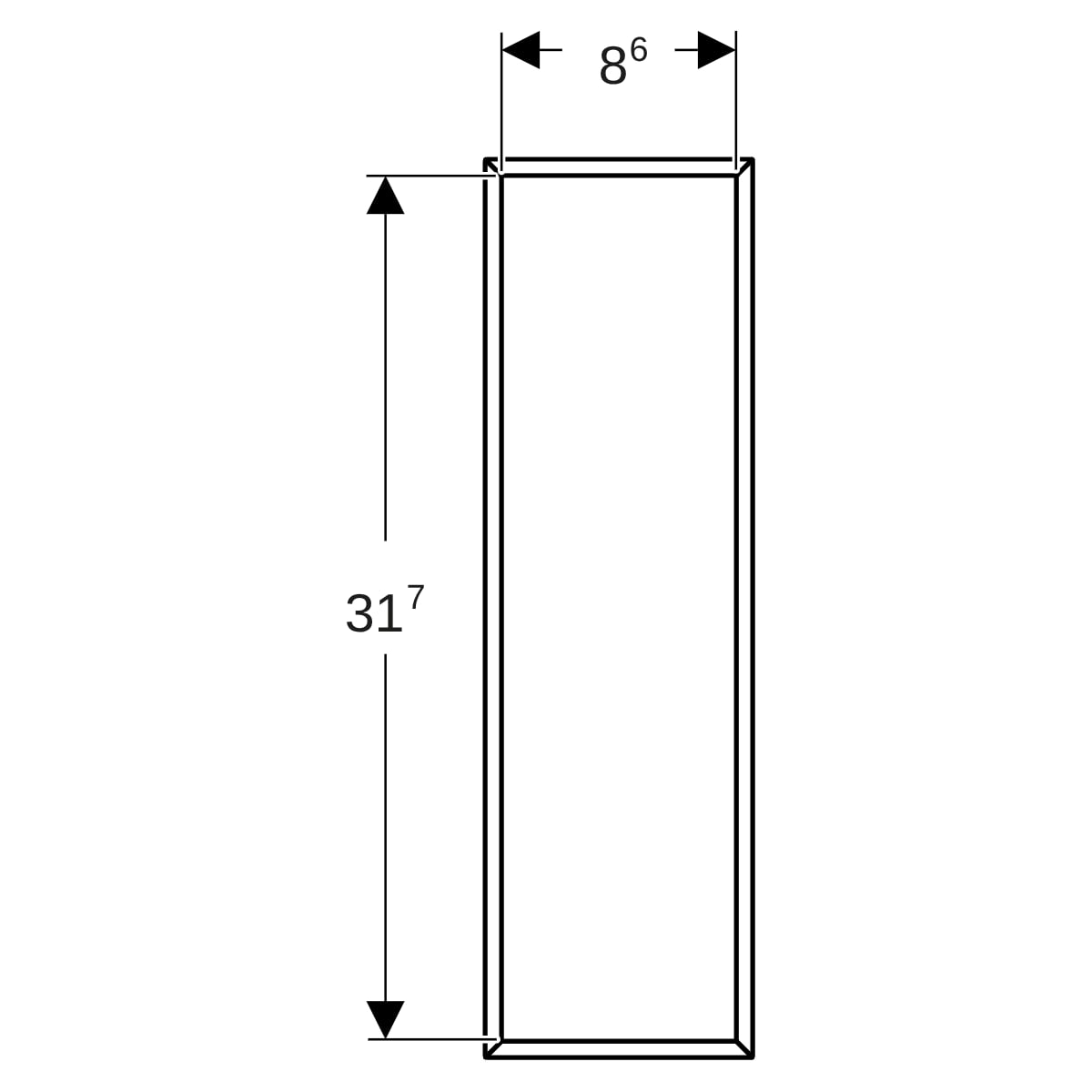 Geberit Oberer Schubladeneinsatz L32,9xB9,8xH7,6