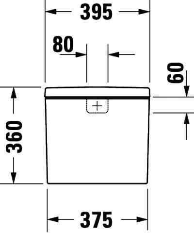DU Spülkasten D-Neo, Weiß, m.IG, DF 6/3 L, WA re./li. 3/8"Messing