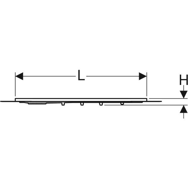 Geberit Setaplano Duschfläche 90 x 90 cm