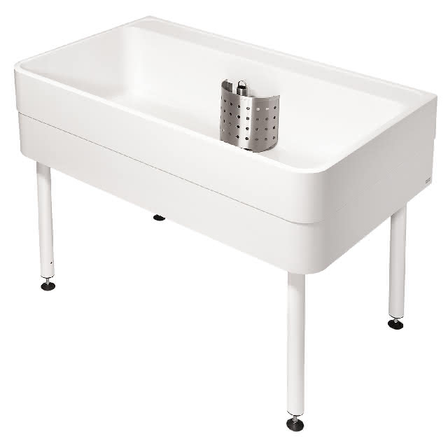 AR Werkraumbecken, SIRIUS, MIRANIT, 1100x800x700 mm, Unterbau
