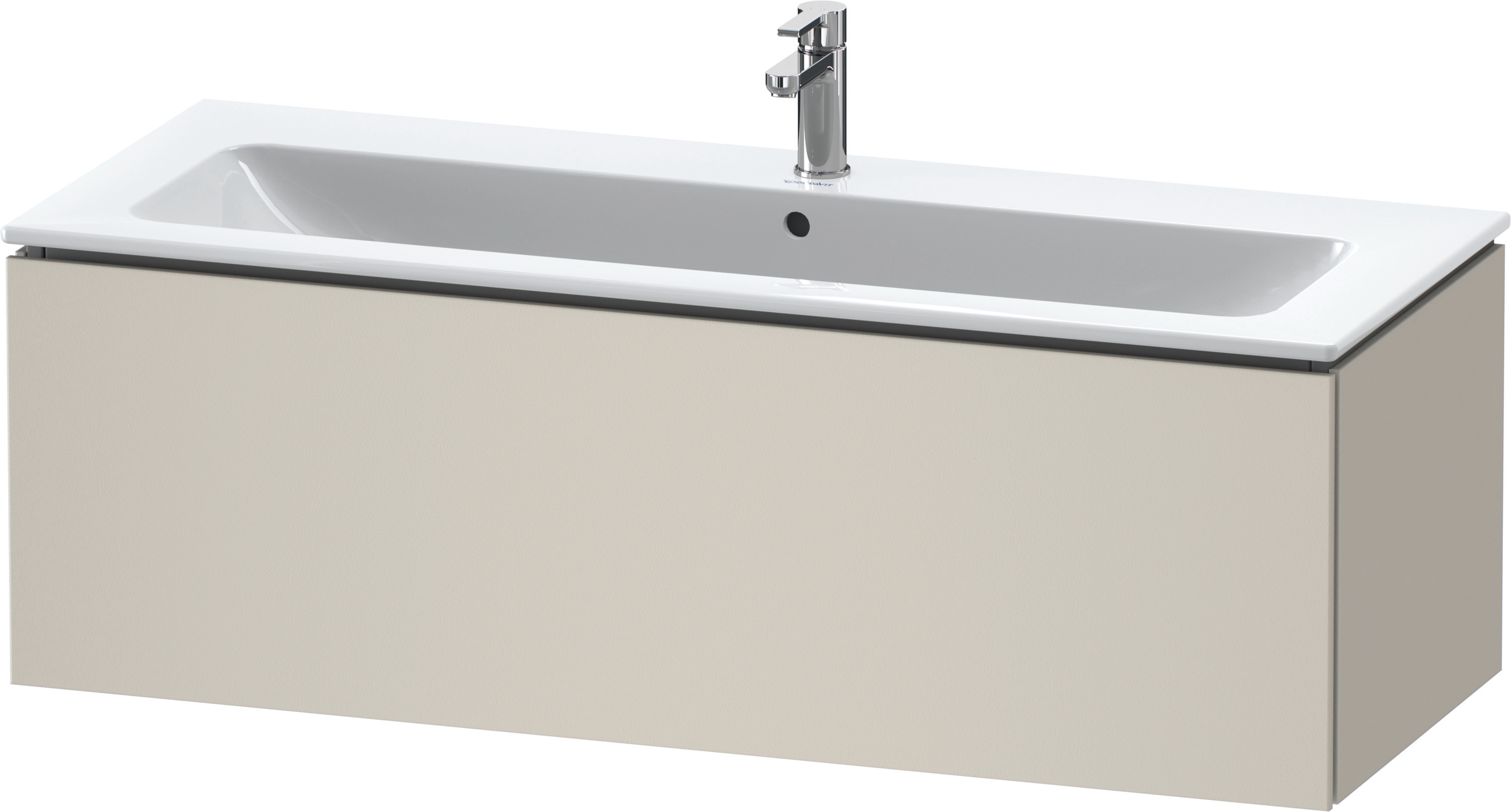 Duravit WTU wandh. L-Cube 481x1220x400mm 1 Auszug, f.233612, taupe