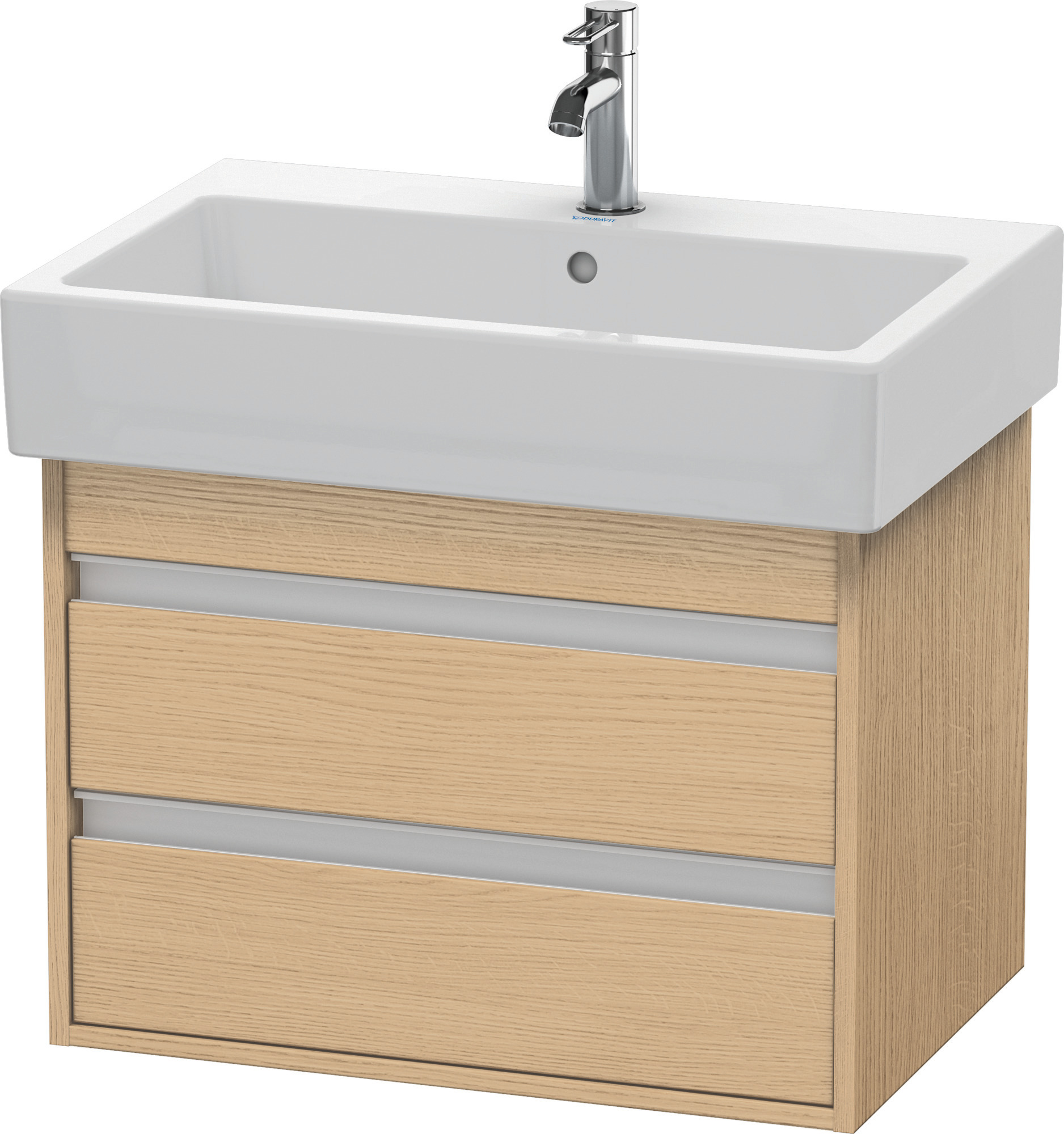 Duravit WTU wandhängend Ketho 440x650x480mm 2 SchKa, für 045470, Eiche Natur