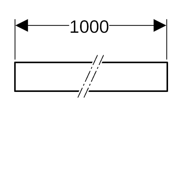 Geberit Kontaktschutzband PVC, B=2.5cm, s=0.15mm, L=10m