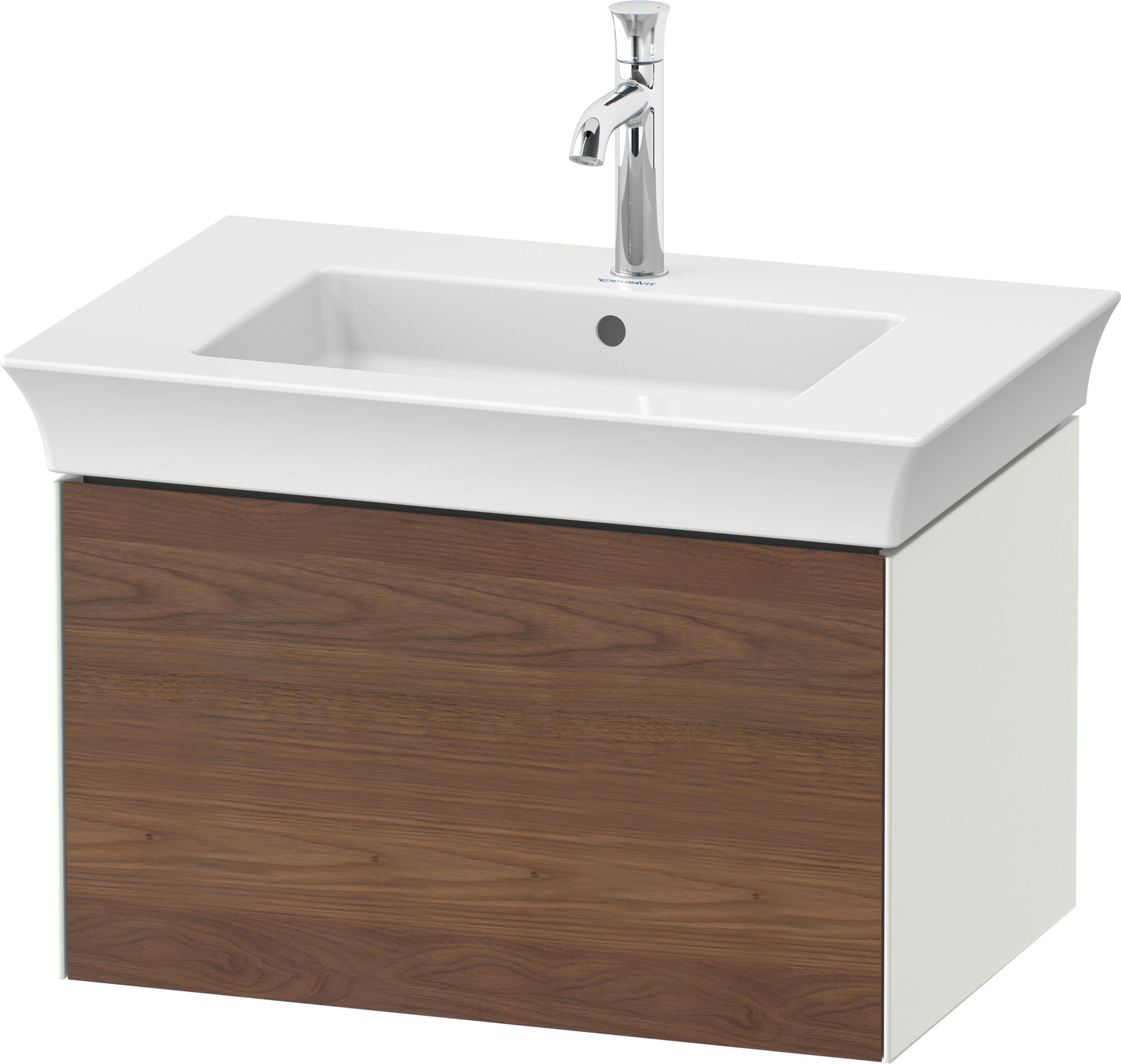 Duravit WTU White Tulip wandh.,1 Auszug 410x684x458mm,A.Nussb.M/Weiß Sdm