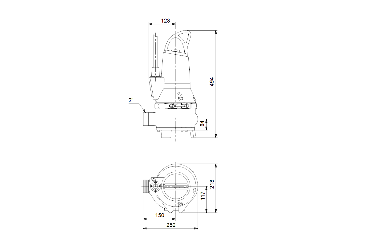 GRUNDFOS Schmutzwasserpumpe EF30.50.15.Ex.2.50B