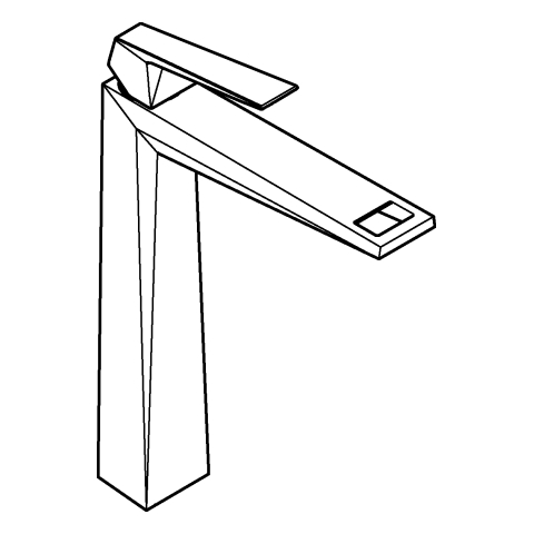 GROHE EH-WT-Batt. Allure Brilliant 24346 für freist. Waschschüsseln supersteel