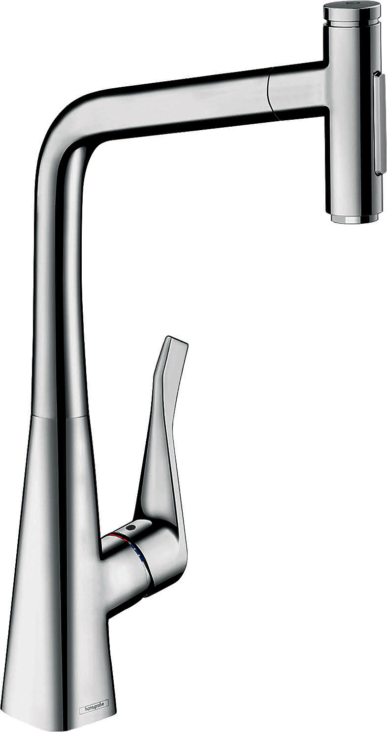 Hansgrohe Spültischmischer 320 Metris Select M71 Ausziehbrause 2jet sBox chrom