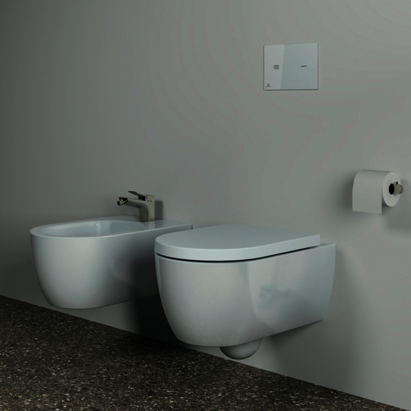 IS Wandtiefspül-WC Blend Curve AquaBlade 360x545x340mm Weiß m.IdealPlus