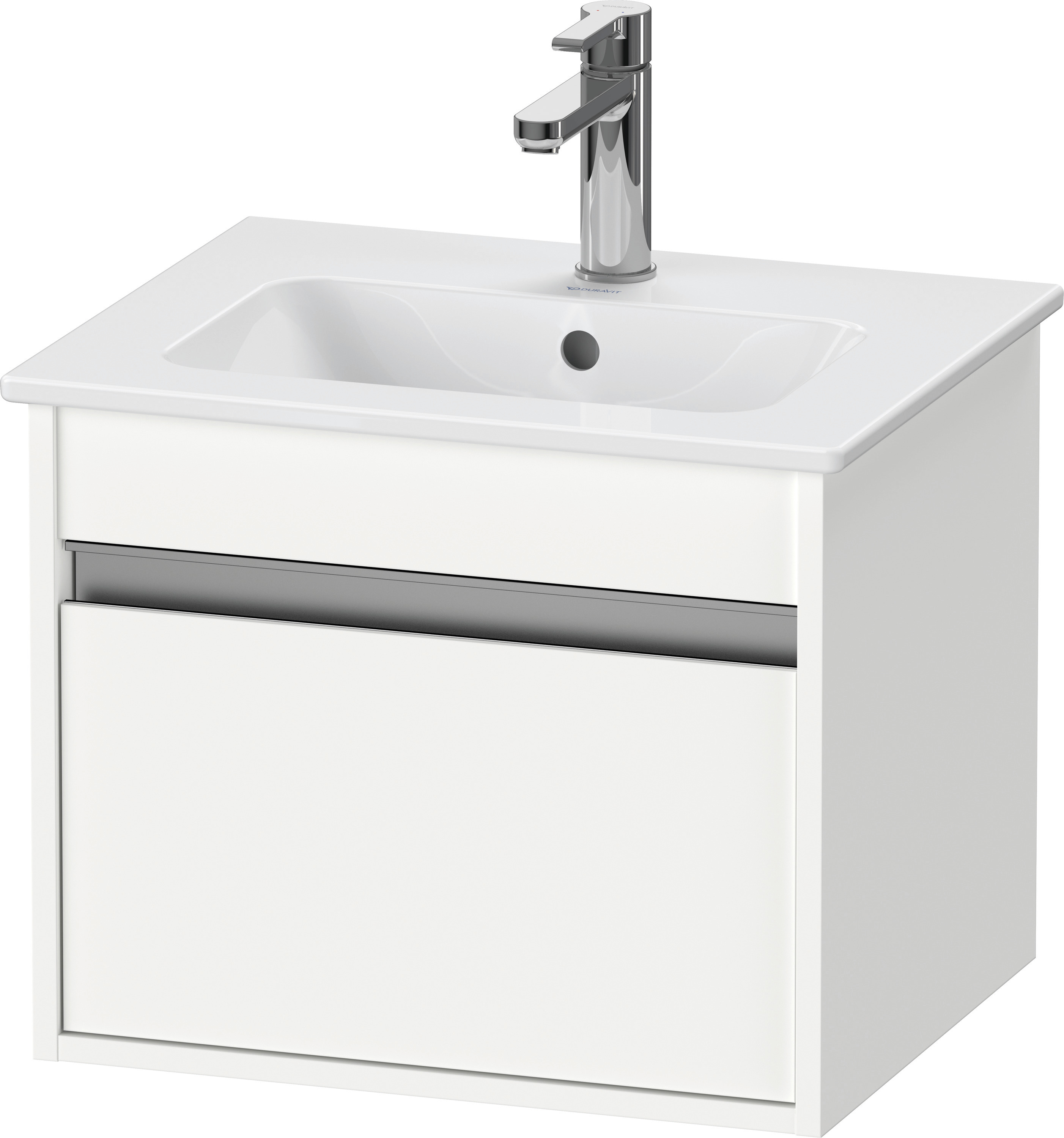Duravit WTU Ketho 410x500x412mm, 1 Auszug Weiß Matt