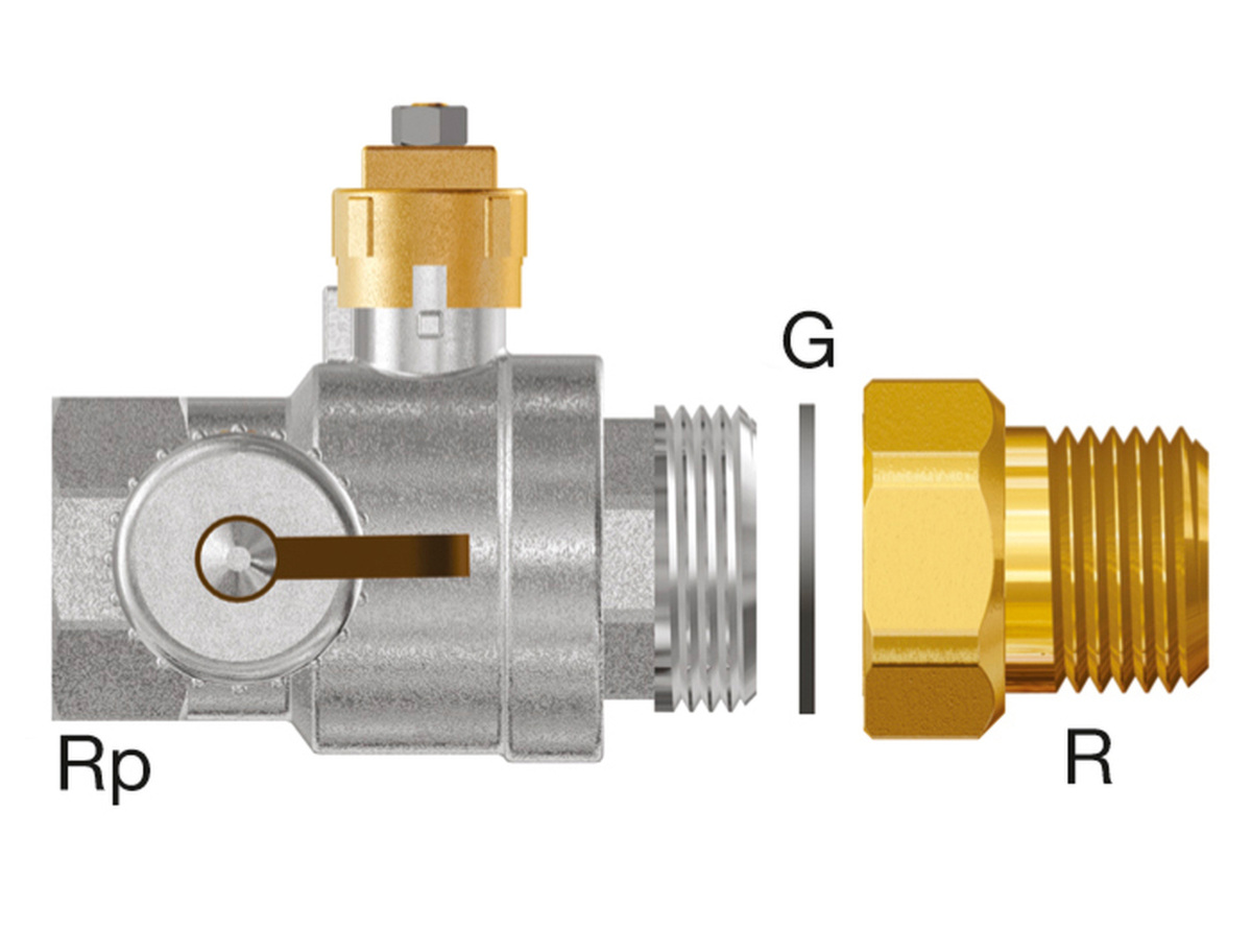 Wilo Sinum Kappenkugelhahn G1 1/4" mit R Adapter