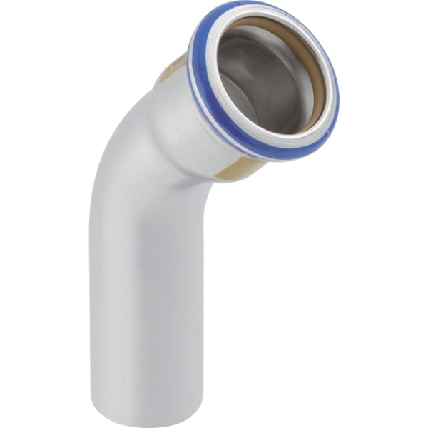 Geberit Mapress Edelstahl Bogen 45Gr d88,9 mit Einschubende (Gas)