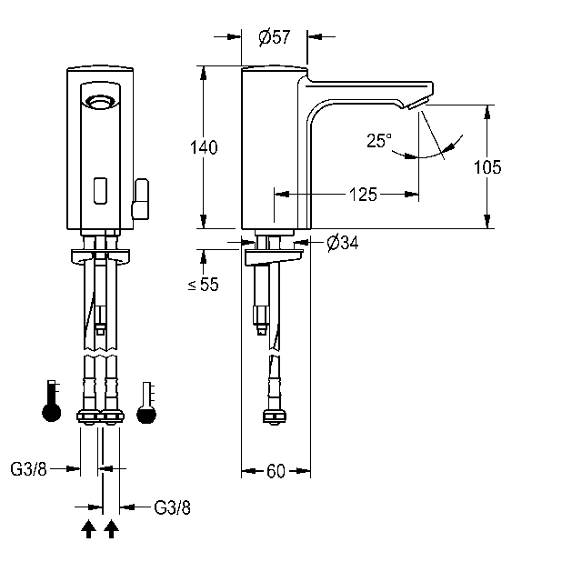 AR Standbatterie, F5, elek., Mischer, 5l, Batterie