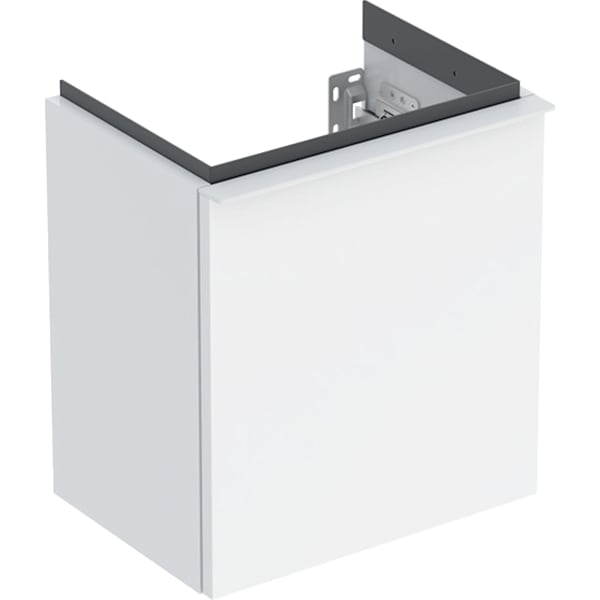 Geberit iCon Unterschrank für HWB, 1 Tür li 37x41,5x27,9cm, weiß hgl./Gr. weiß matt