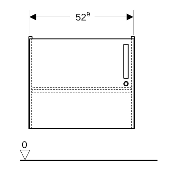 Geberit Bambini US für WT, mit 1 Tür Breite 60cm weiß