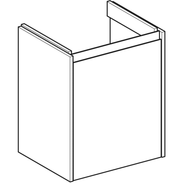 Geberit Renova Plan US für WT, mit 1 Tür 50,4x60,6x40,4cm, Eiche natur