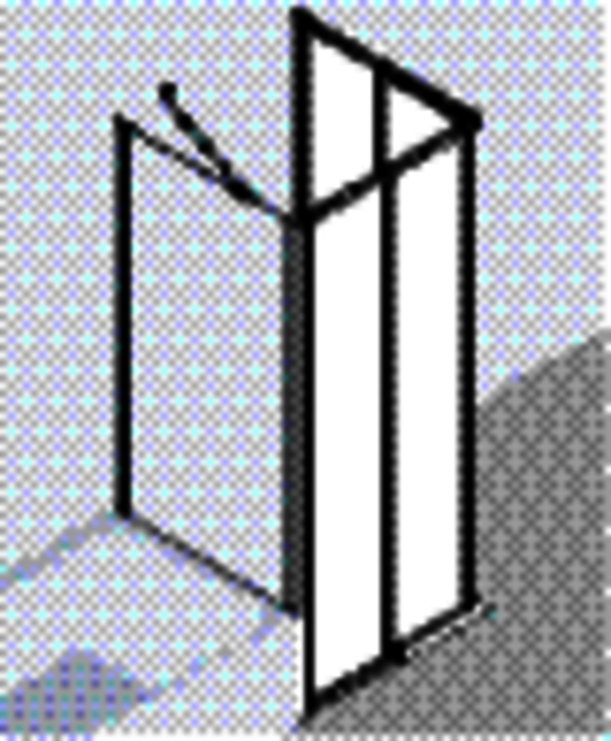 KR Kermi Eck-Halbt. Ibiza 2000 ED2 0900x 1850 BV: 870-892 WEI ESG klar Clean
