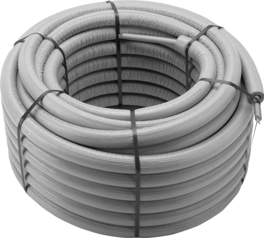 Viega Rohr Raxofix 5302.4 mit 13mm Dämmung in 25x2,7mm Kunststoff grau