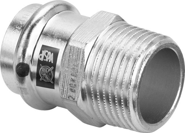 Viega Übergangsstück mit SC Prestabo 1111 in 22mm x R3/4 Stahl verzinkt