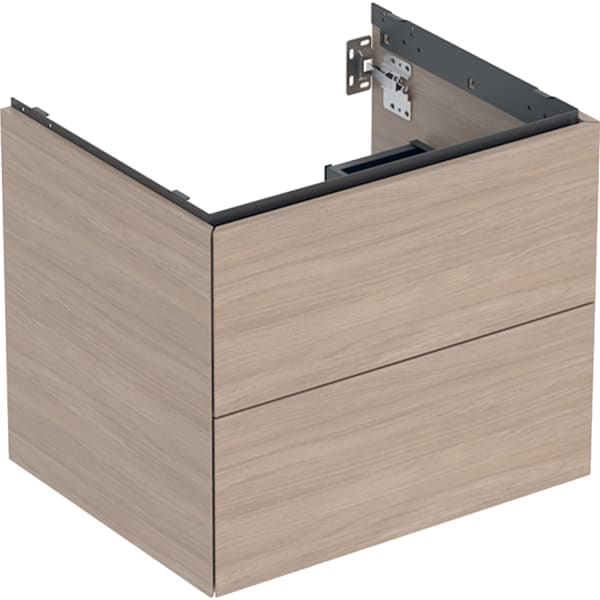 Geberit ONE Unterschrank für WT/-Platte 2 Schubl., 59,2x50,4x47cm, Eiche