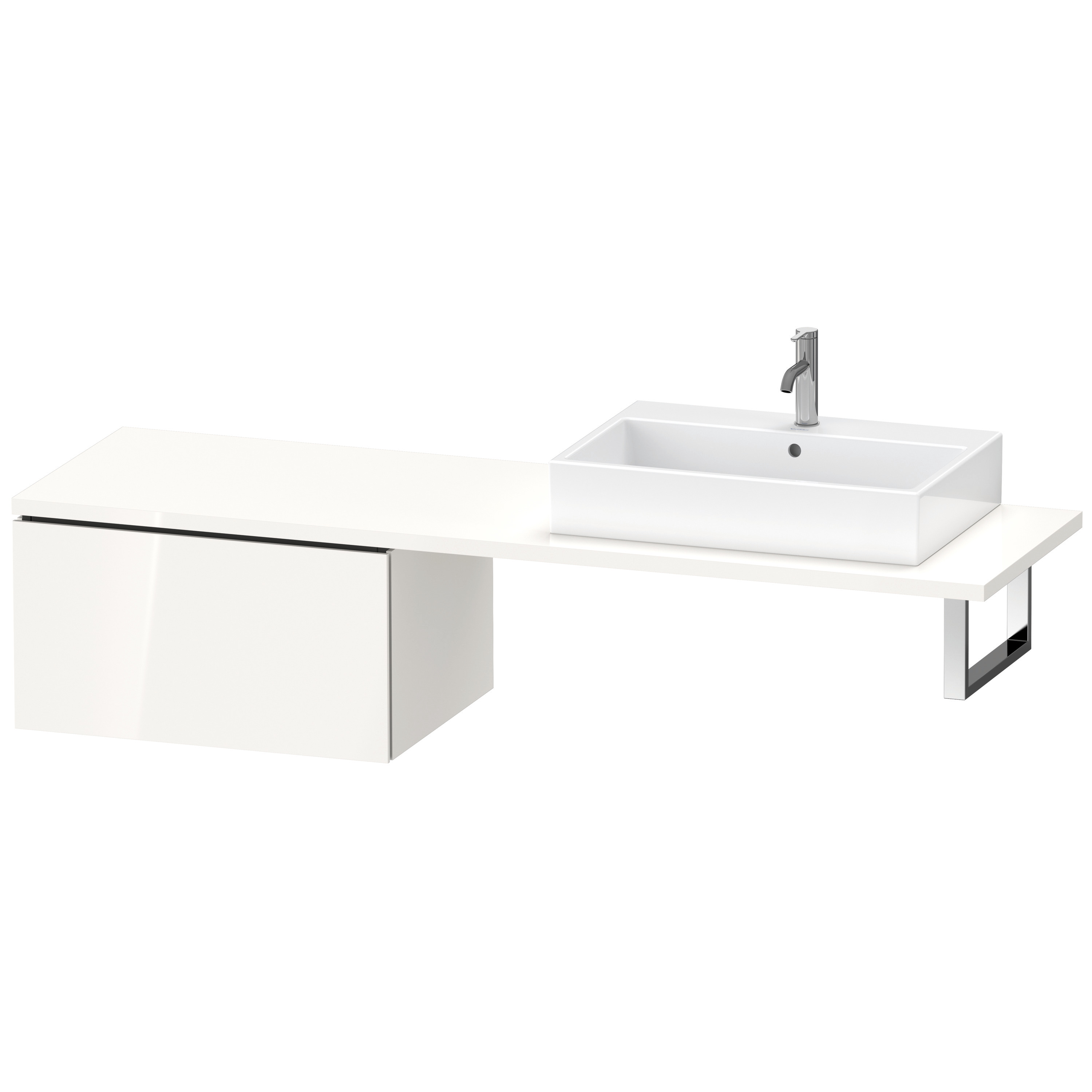 Duravit US f.Kons.Comp. L-Cube400x720x547mm 1 Ausz.weiß hochglanz Dekor