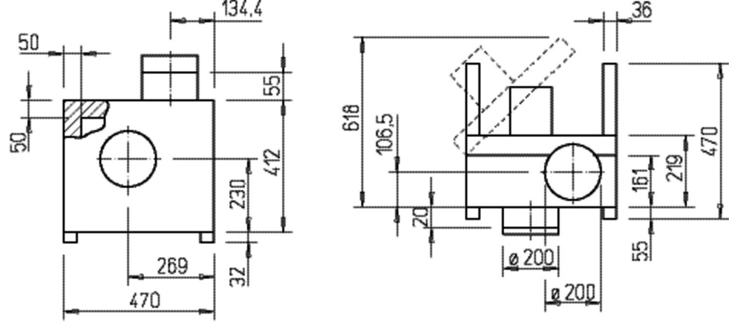 Helios MBD 180/4 EX Megabox 3-PH, EX-gesch. II 2G, Rohr DN 200